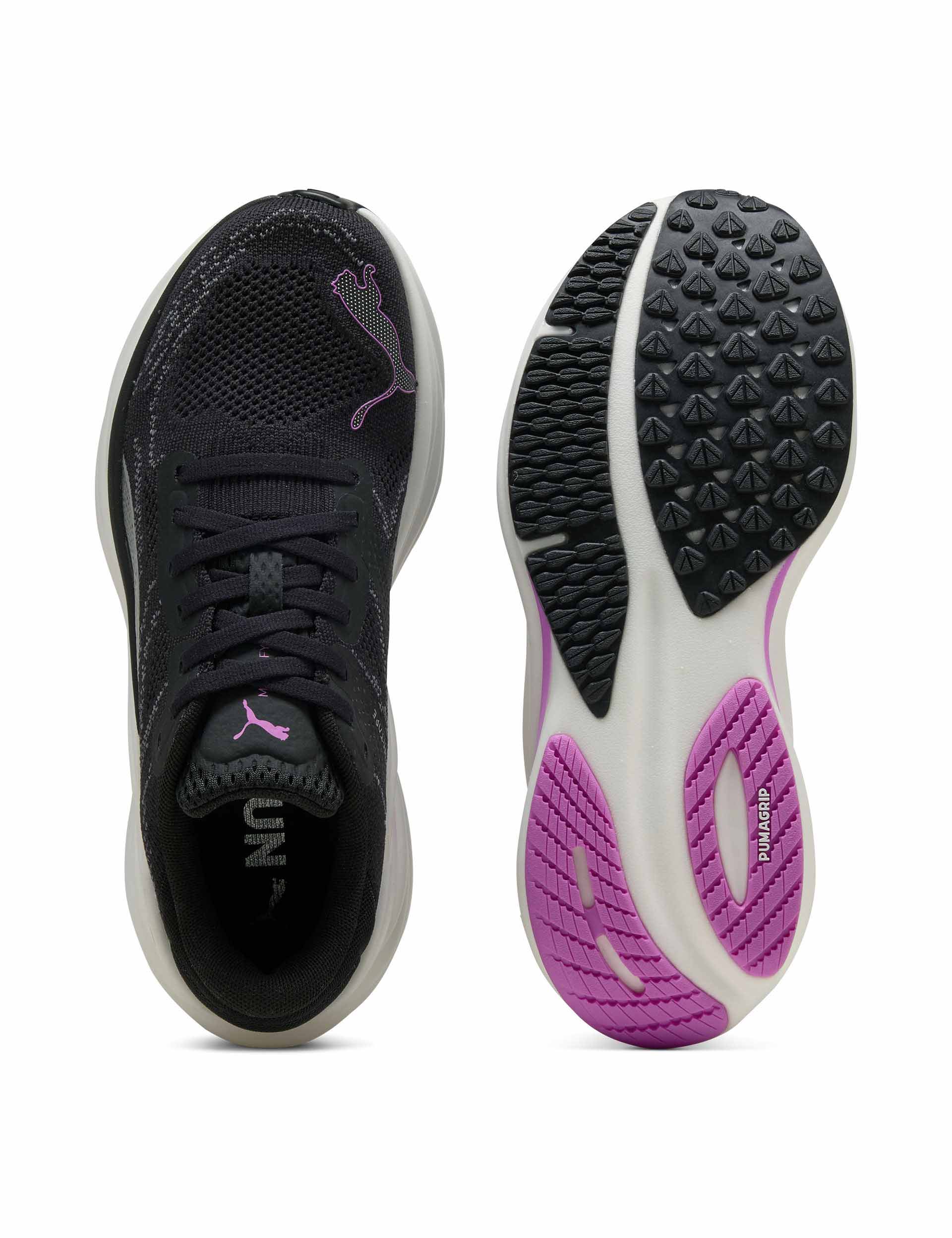 Magnify NITRO 2 Running Shoes for Men & Women - Lightweight Black/Pure Magenta Athletic Shoes for Jogging, Gym Workouts & Outdoor Activities