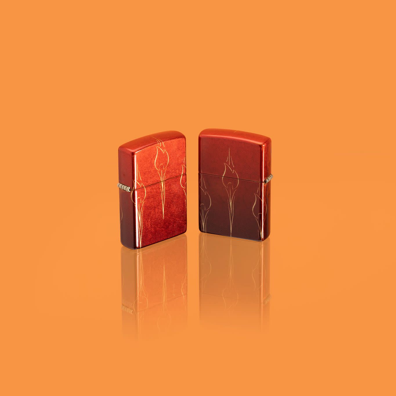 Ombre Zippo Lighter with Unique Flame Design - Stylish & Durable Windproof Lighter for Outdoor Adventures, Camping, and Everyday Use