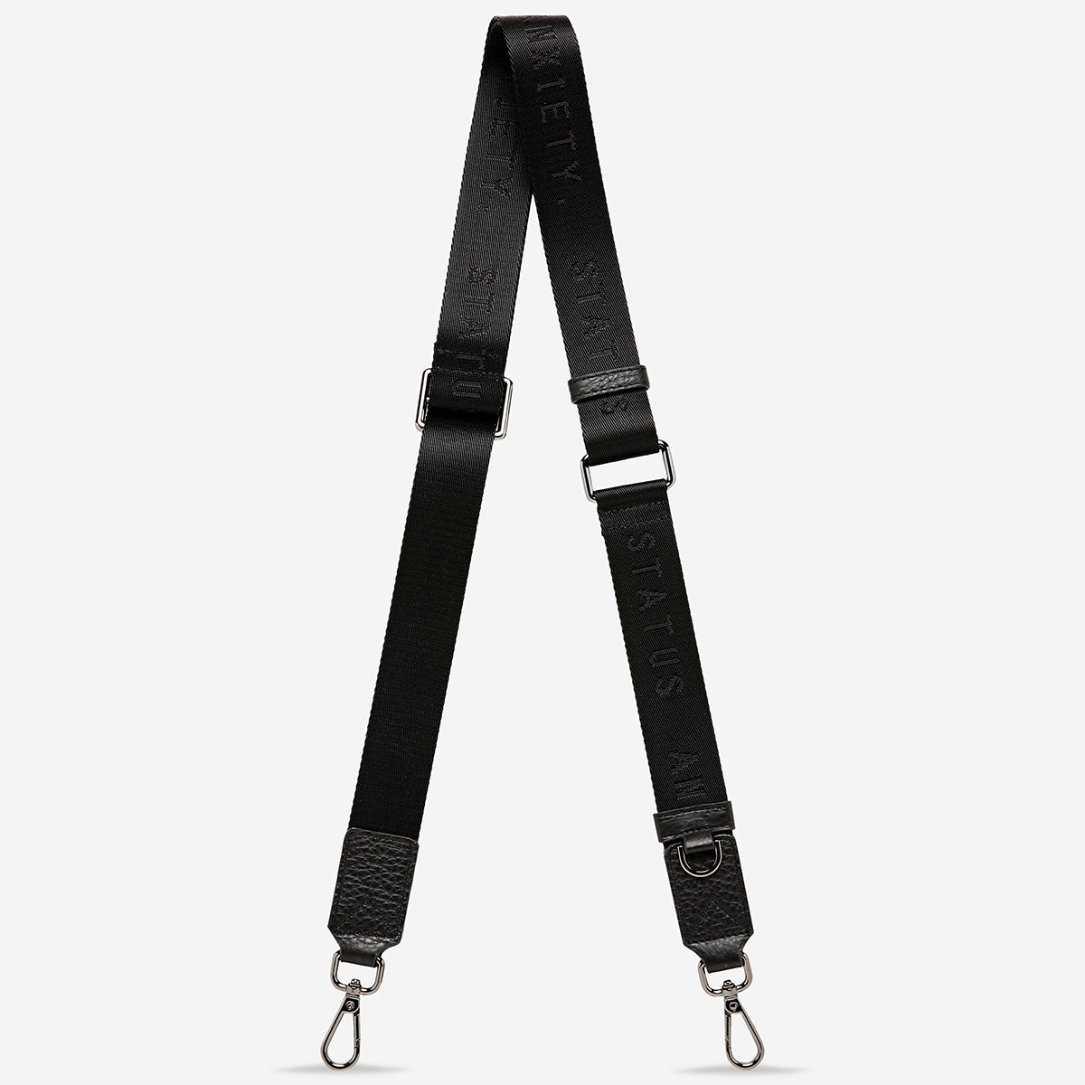 Black Thin Web Strap - Adjustable Nylon Belt for Outdoor Gear, Bags & DIY Projects | Durable & Lightweight for Hiking, Camping & Travel Accessories