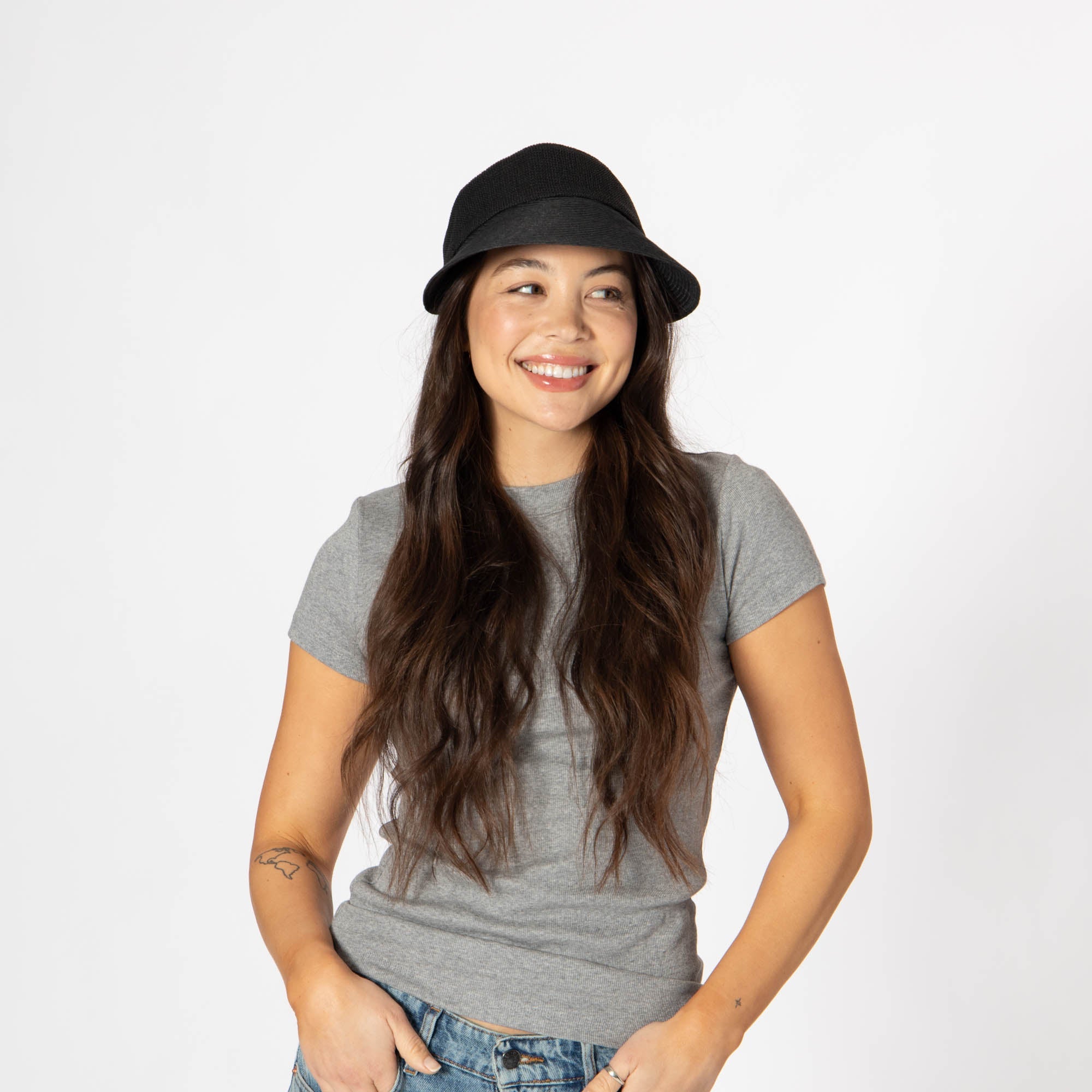 Monte Visor with Crochet Crown Panel - Stylish Sun Hat for Women - Perfect for Beach, Gardening, and Outdoor Activities