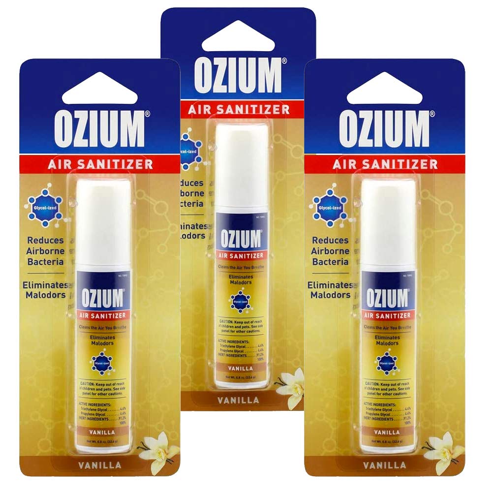 Vanilla Scented Hand Sanitizer Spray - Travel Size, 2oz - Kills 99.9% Germs - Moisturizing & Non-Sticky - Perfect for Home, Office, Gym & Travel