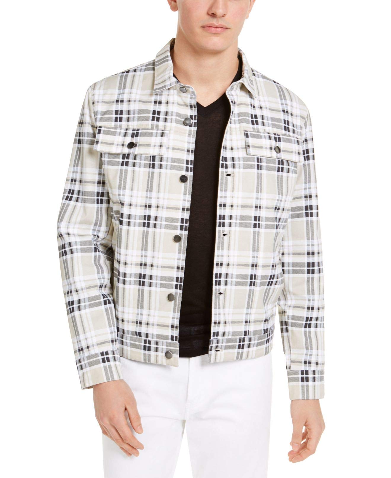 Alfani Men's Classic Dress Shirt - Slim Fit Button Down Shirt for Business, Office & Formal Occasions