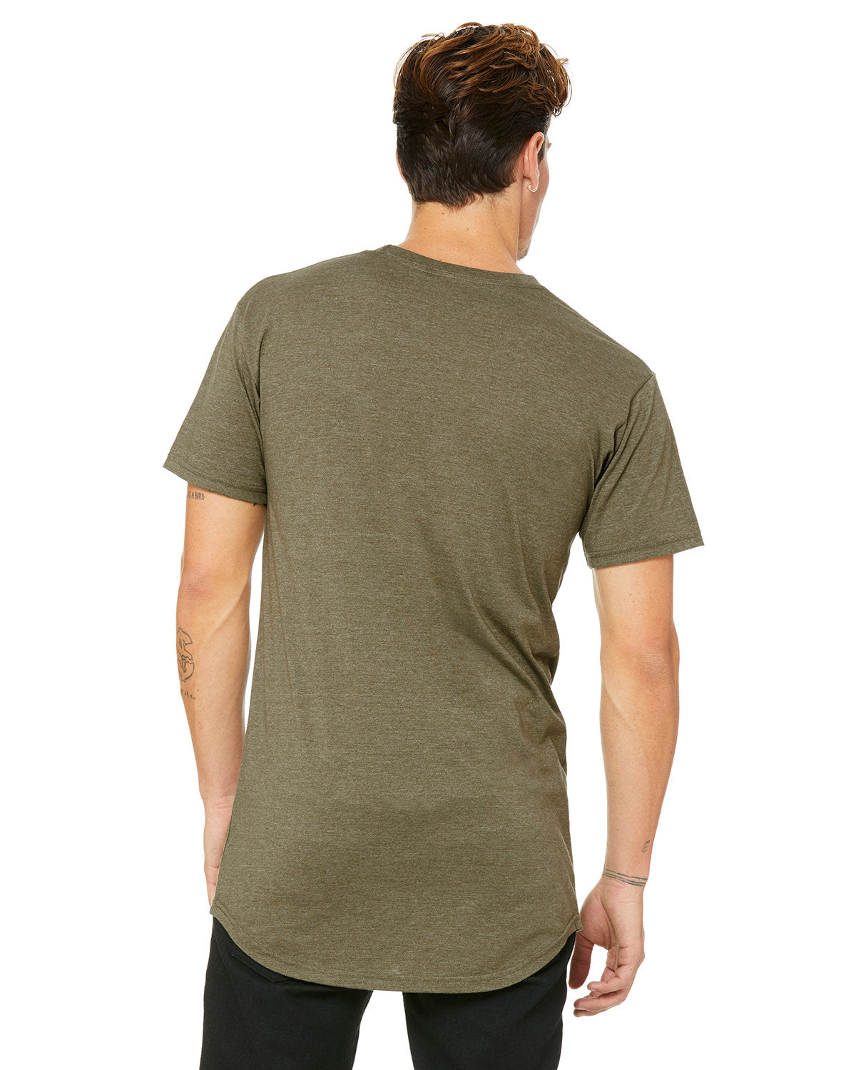 Bella + Canvas 3006 Men's Long Sleeve Slim Fit Urban T-Shirt - Soft Cotton Crew Neck Tee for Casual Wear, Street Style & Layering