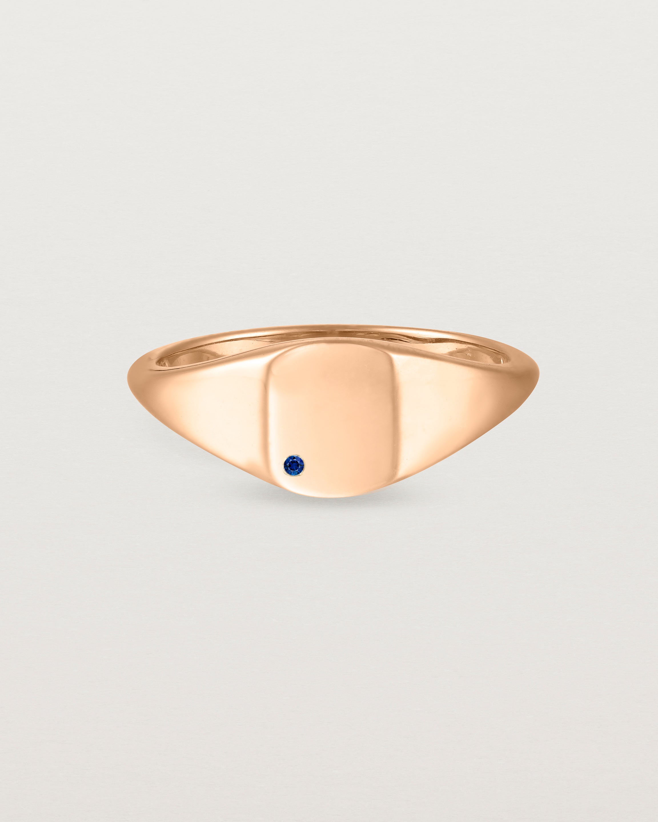 Fei Signet Ring for Women - 14K Rose Gold Personalized Initial Ring - Elegant Jewelry Gift for Her - Perfect for Engagements, Weddings & Special Occasions