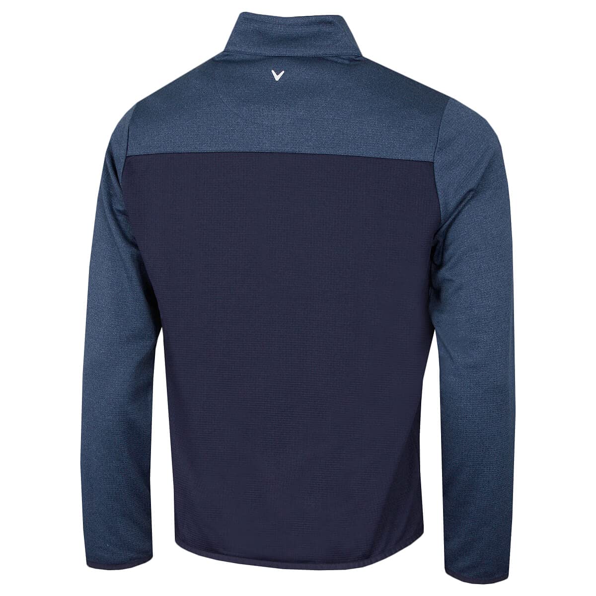 Callaway Golf Men's 2025 1/4 Zip Waffle Two-Tone Sport Midlayer Sweater - Lightweight Performance Pullover for Golf, Running & Outdoor Activities
