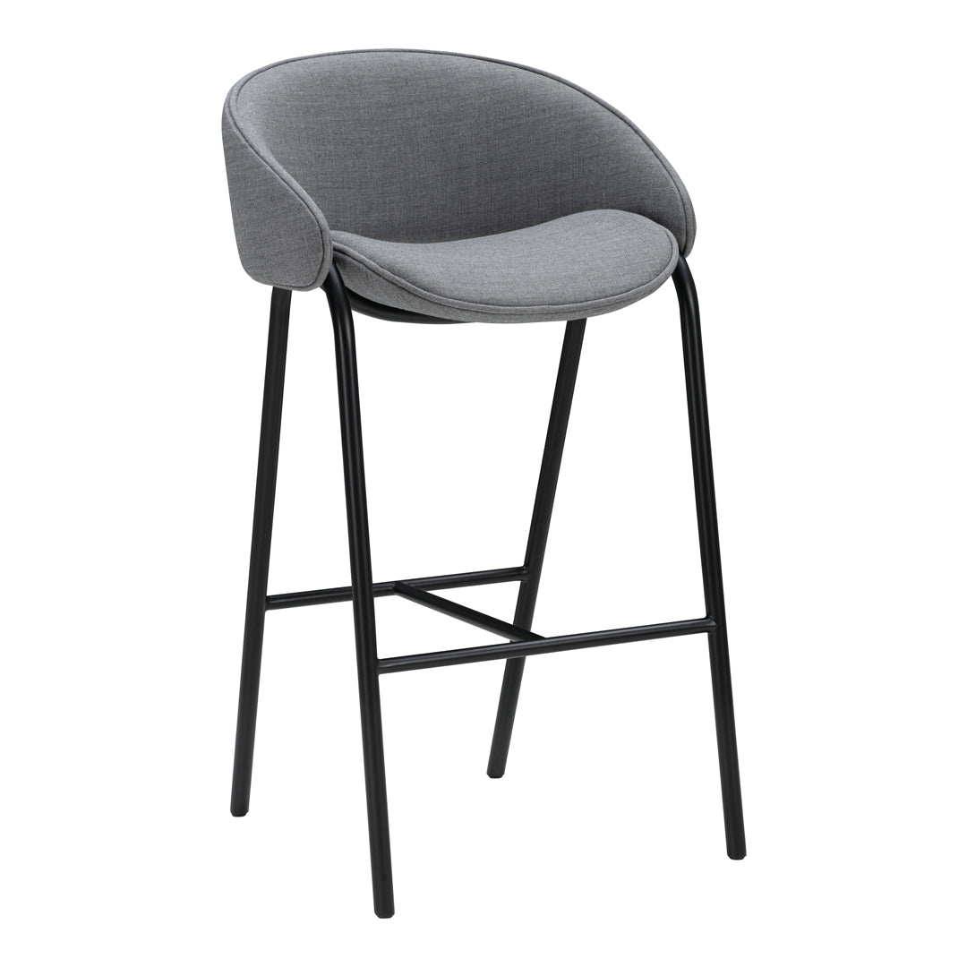 Modern Folium Bar Stool - Adjustable Height Counter Stool with Backrest - Perfect for Kitchen Island, Home Bar & Breakfast Nook - Durable & Comfortable Seating Solution
