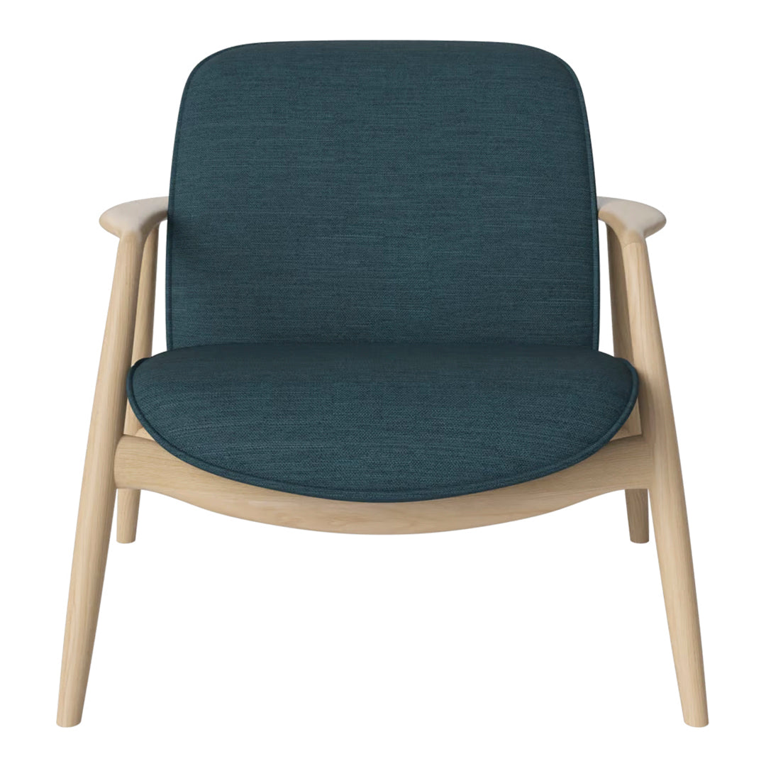 Bowie Lounge Chair - Modern Accent Chair for Living Room, Bedroom & Office - Comfortable Mid-Century Style Reading Chair with Sturdy Wooden Legs