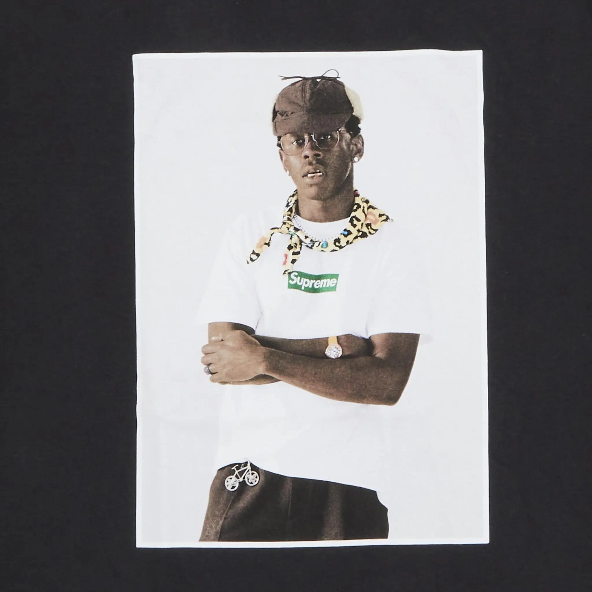 Supreme Tyler The Creator Graphic Black T-Shirt - Hip Hop Streetwear for Men - Perfect for Concerts, Street Style & Casual Outfits