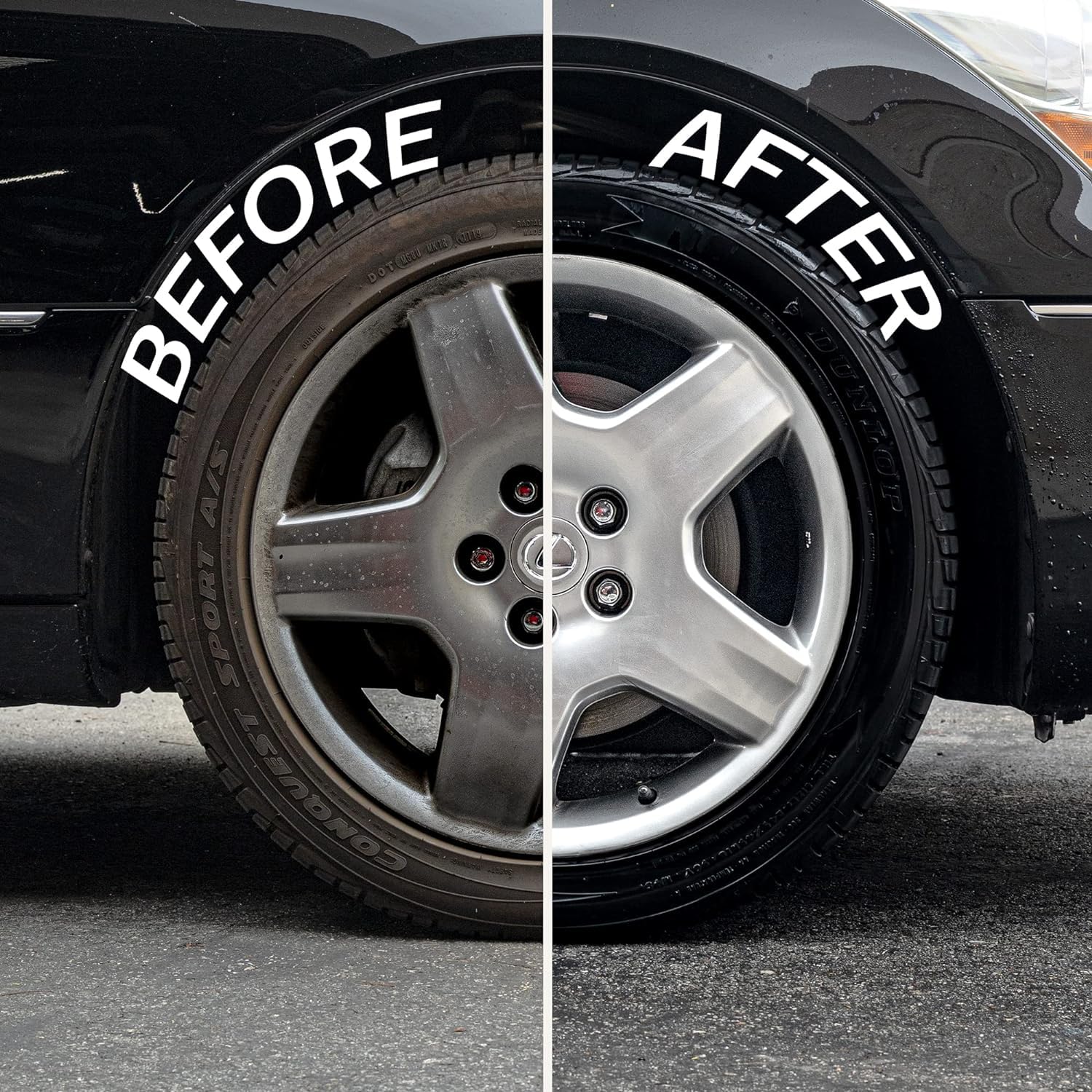 **Rev Auto Professional Wheel & Tire Cleaner (1 Gallon) - Removes Brake Dust, Tire Browning & Rust - Best Car Rim & Tire Cleaner for Alloy, Chrome & Steel Wheels - Use with Wheel Brush for Deep Cleaning - Perfect for Car Detailing, Auto Shops & DIY Enthusiasts**