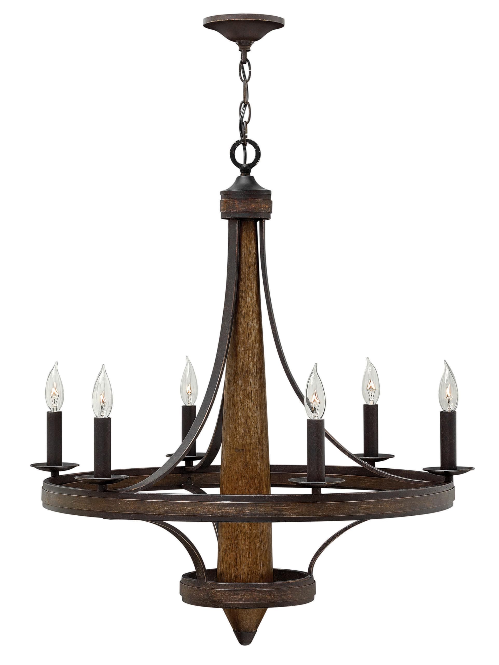 Fredrick Ramond FR41246VBZ 6-Light Modern Crystal Chandelier - Elegant Dining Room Lighting Fixture for Home Decor