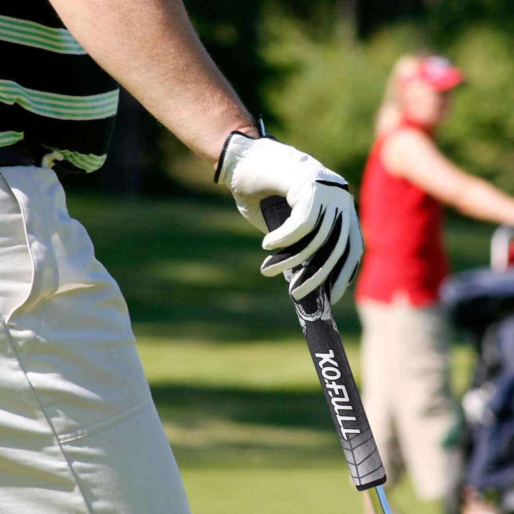 Premium Kofull Golf Grips - Non-Slip Spider Pistol GTR Golf Club Grips for Enhanced Control & Comfort | Ideal for Drivers, Irons & Putters
