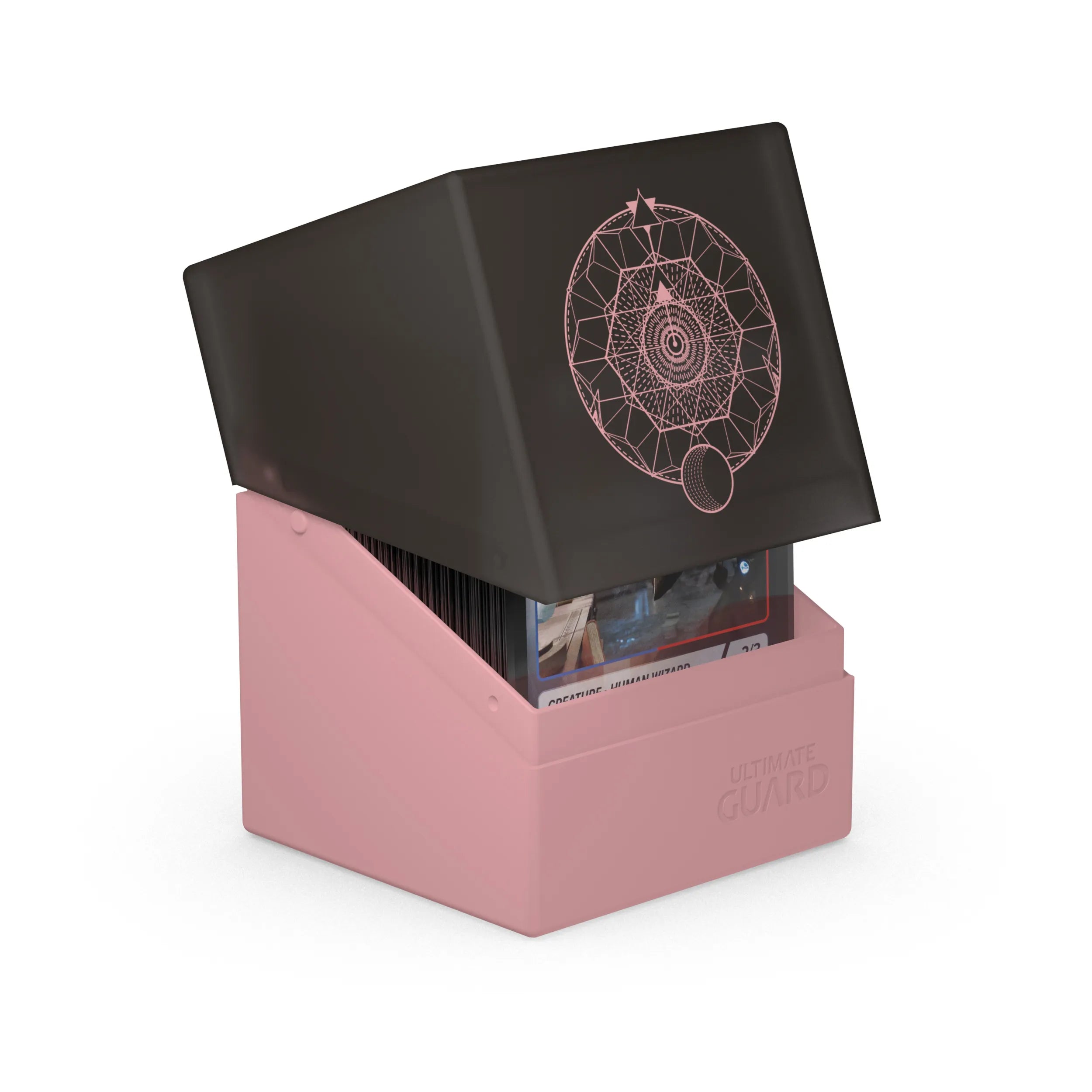 Druidic Secrets Fatum (Dusty Pink) 100+ Card Deck Box - Premium Boulder Storage for MTG, Pokemon & Yugioh Cards - Perfect for Gamers, Collectors & Travel