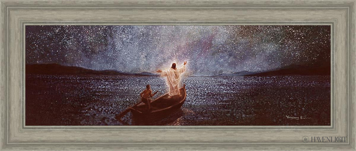 Calm And Stars By Yongsung Kim - Beautiful Celestial Wall Art for Home & Office Decor - Perfect for Bedroom, Living Room, Meditation Space