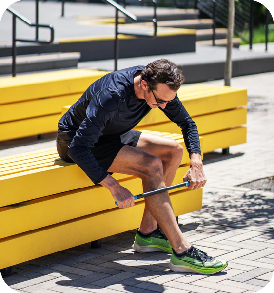 RAD Rod Massage Stick - Muscle Recovery & Deep Tissue Massage Tool for Athletes, Runners & Fitness Enthusiasts - Perfect for Post-Workout Recovery & Pain Relief