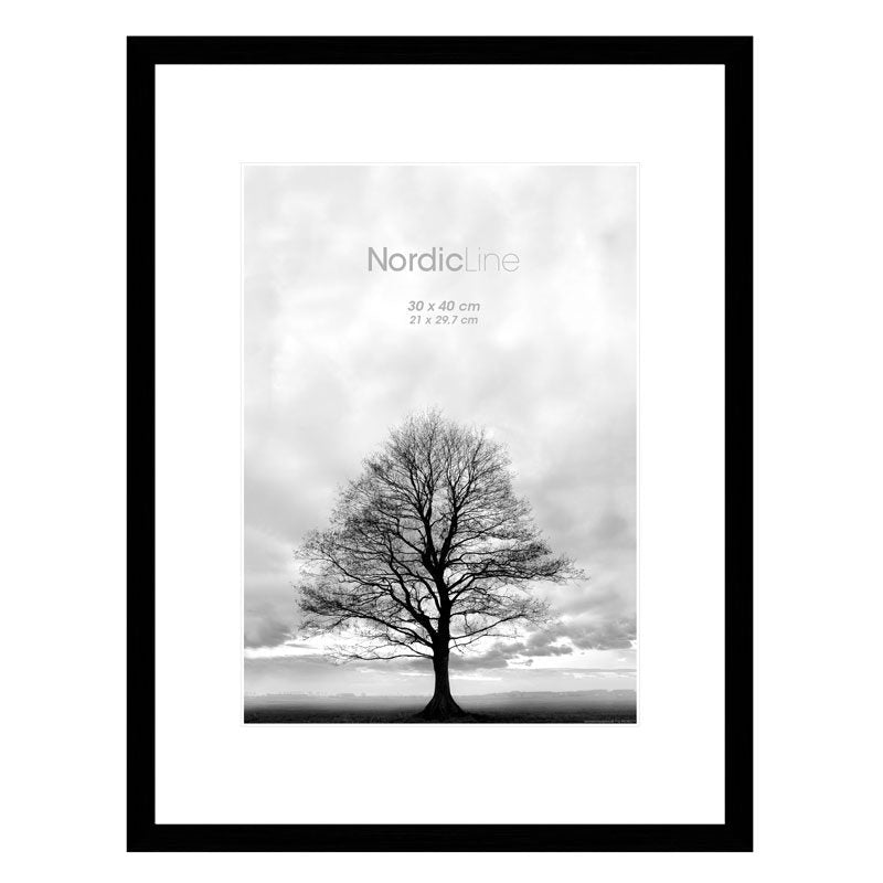 Premium Nordic Slim Black Plexiglass Frame - A3 Size for Wall Art, Photos & Modern Home Decor