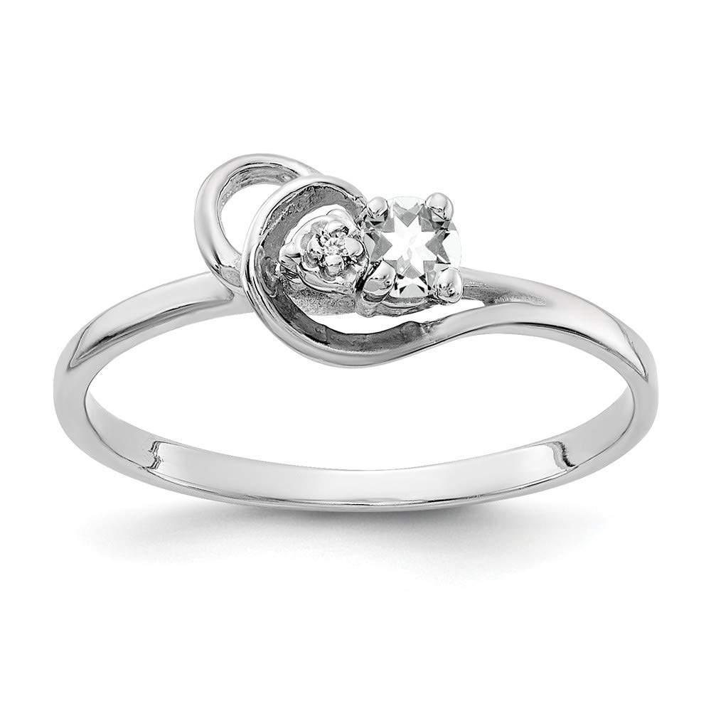14K White Gold 3mm Cubic Zirconia CZ Diamond Anniversary Ring Band for Women - Elegant Wedding, Engagement & Promise Jewelry Gift