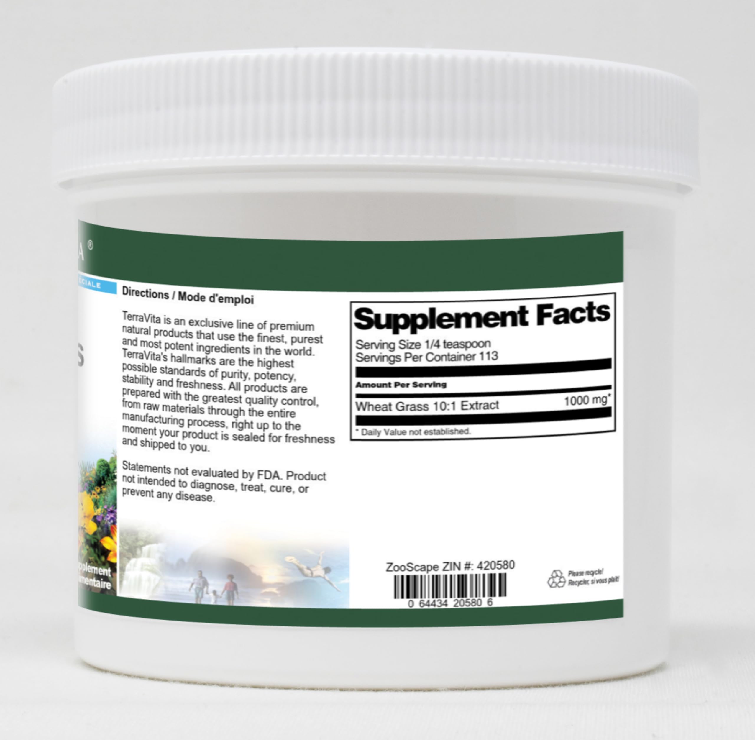 Organic Wheat Grass 10:1 Extract Powder - 4oz (3 Pack) | Superfood Supplement for Detox & Energy Boost | Perfect for Smoothies, Juices & Wellness Shots