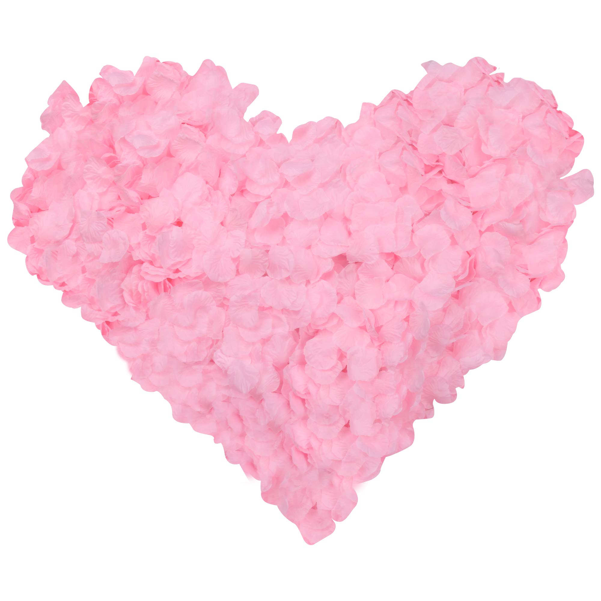 3000 Pcs Artificial Silk Rose Petals - Realistic Fake Flower Petals Decor for Valentine's Day, Wedding, Anniversary, Romantic Night, Party, Table Scatter, Dining Room, Birthday - Perfect for Aisle Walk, Bedroom Decor, Photo Backdrops & Event Centerpieces