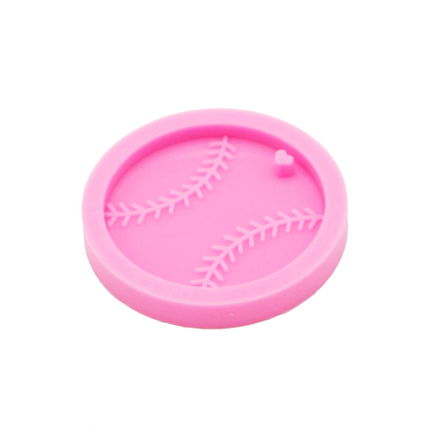 Super Shiny Baseball Silicone Mold for Resin Keychains - Round Ball Shape Epoxy Craft Molds for Resin Casting, Polymer Clay & Key Ring Pendant Making - Perfect for DIY Sports Gifts & Craft Projects