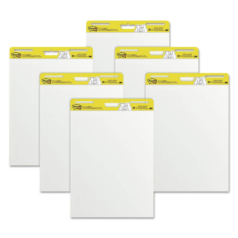 Super Sticky Post-it Easel Pads 559 VAD 6-Pack, 25