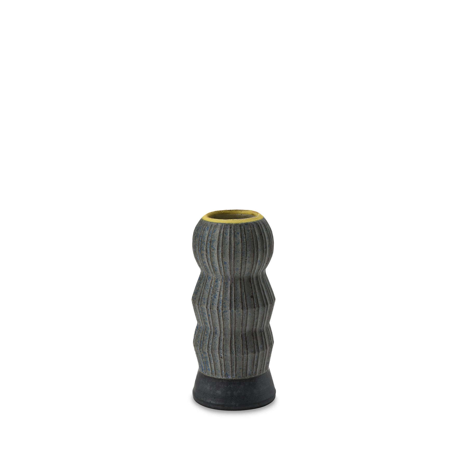 #16 Small Kokeshi Vessel in Indigo - Handmade Japanese Wooden Decorative Bowl for Home Decor, Gift & Zen Meditation Space