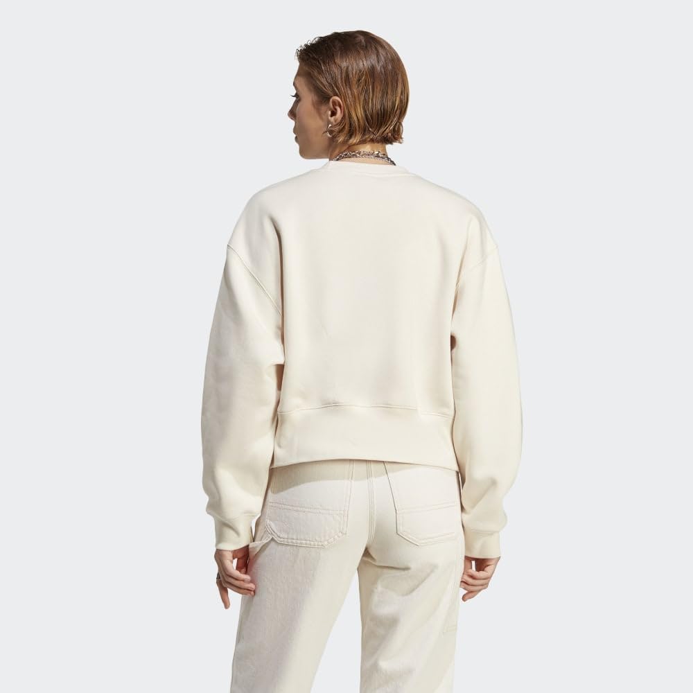 adidas Originals Women's Adicolor Essentials Crewneck Sweatshirt | Casual Pullover Hoodie for Everyday Wear | Gym, Streetwear & Lounge Outfits