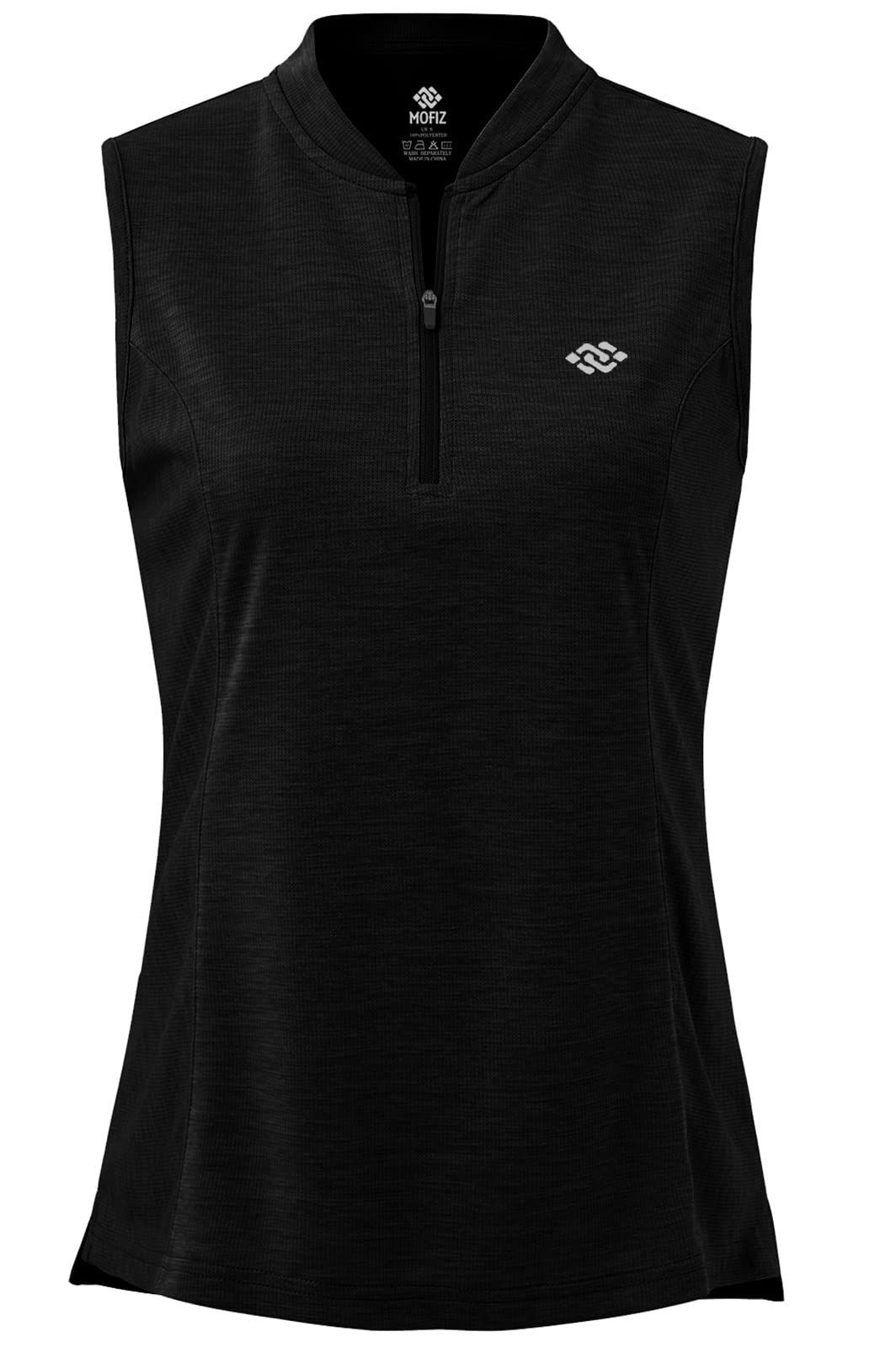 Women's Sleeveless Quick Dry Sports Shirt - UPF 50+ Tennis Golf Pickleball Shirt with Zipper | Moisture Wicking Athletic Top for Outdoor Workouts & Summer Activities