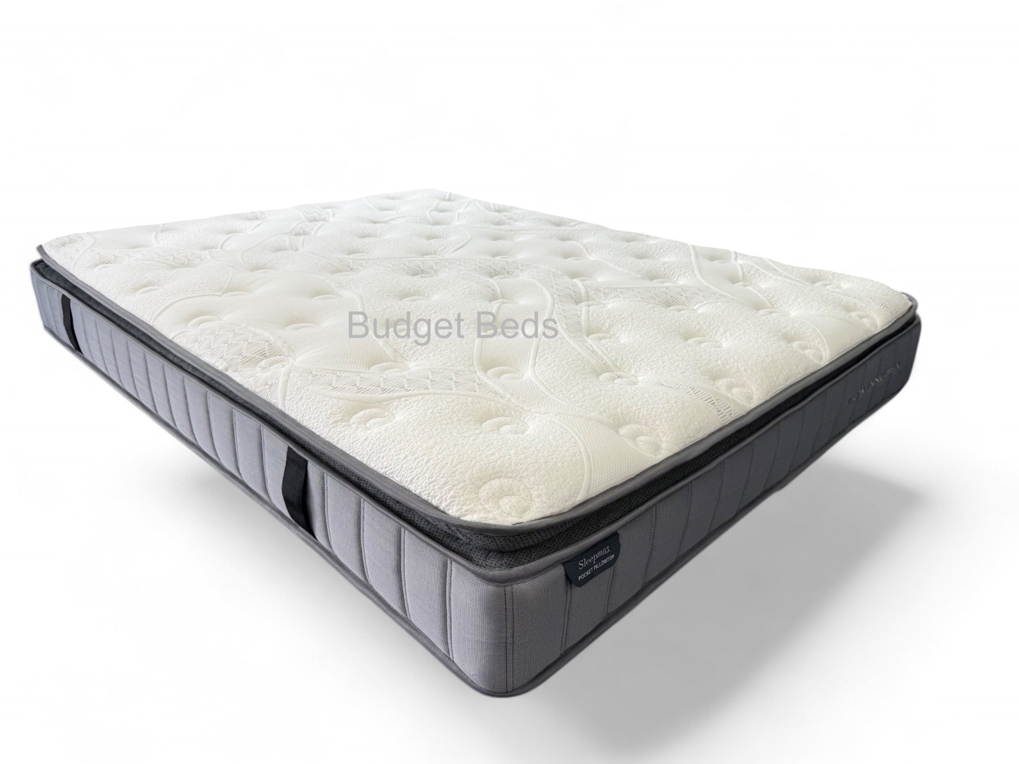 Sleep Max Pillow Top Mattress - Queen Size for Ultimate Comfort | Perfect for Back Pain Relief & Side Sleepers | Bedroom, Guest Room & Apartment Use