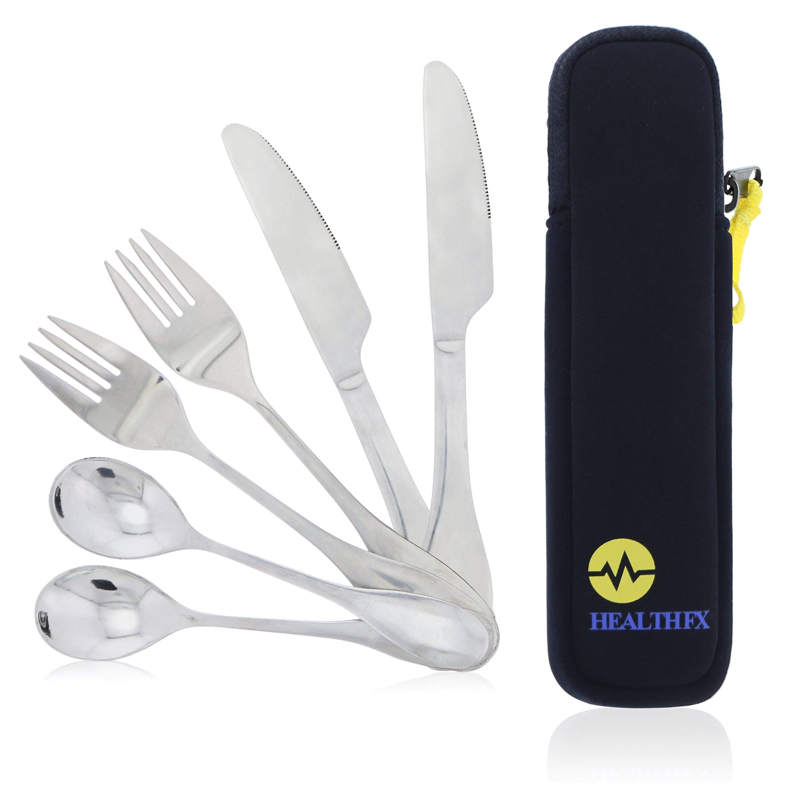 Mindful Eating Portion Control Flatware Set - Weight Loss & Bariatric Diet Utensils for Healthy Eating Habits | Perfect for Portion Control, Weight Management & Post-Surgery Recovery