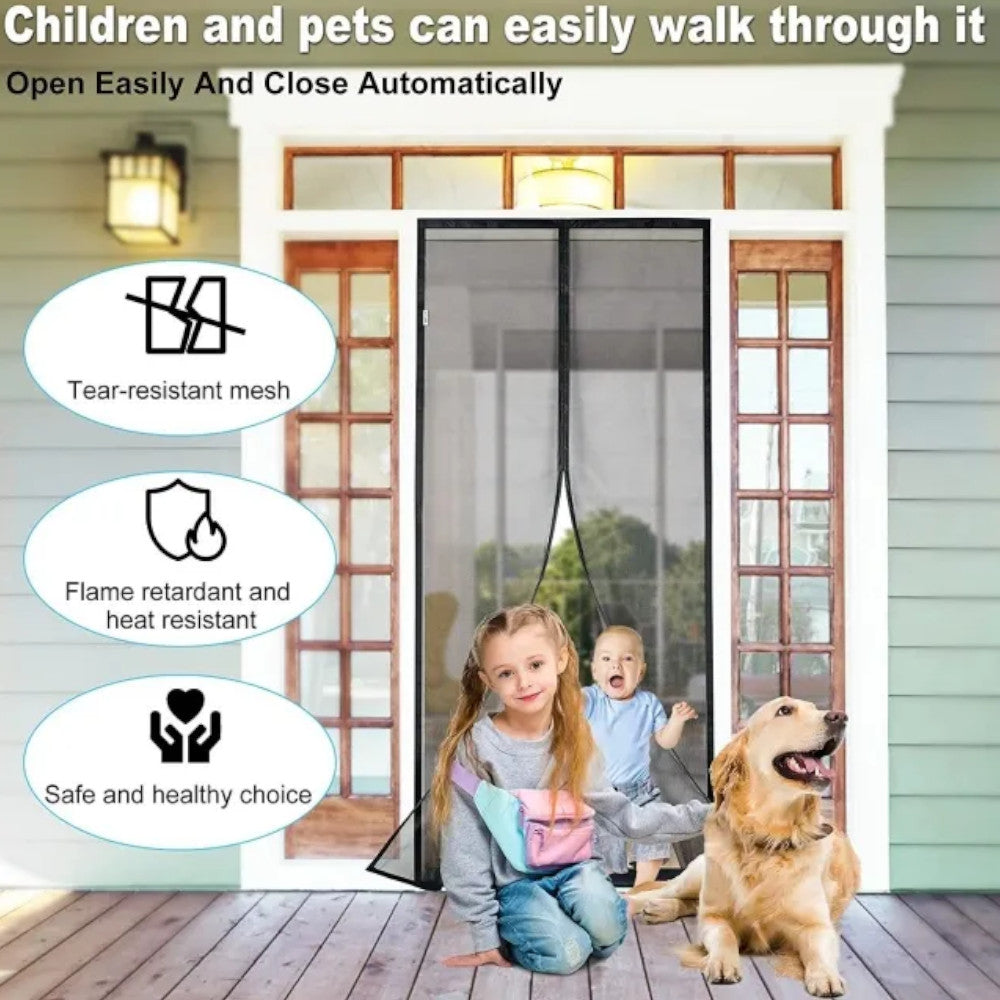 Best Magnetic Screen Door for Home - Keep Bugs Out & Enjoy Fresh Air - Perfect for Patio, Deck, and Porch Use