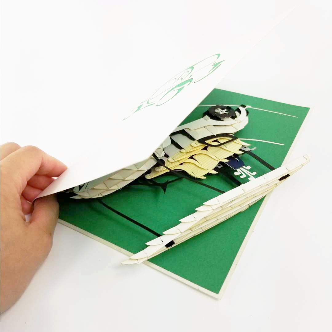 3D Pop-Up Golf Cart Greeting Card - Retirement, Birthday, Father's Day Card for Golf Lovers | Unique Golf Gifts for Men & Golfer Fans | Perfect for Celebrations & Special Occasions (Dark Green)