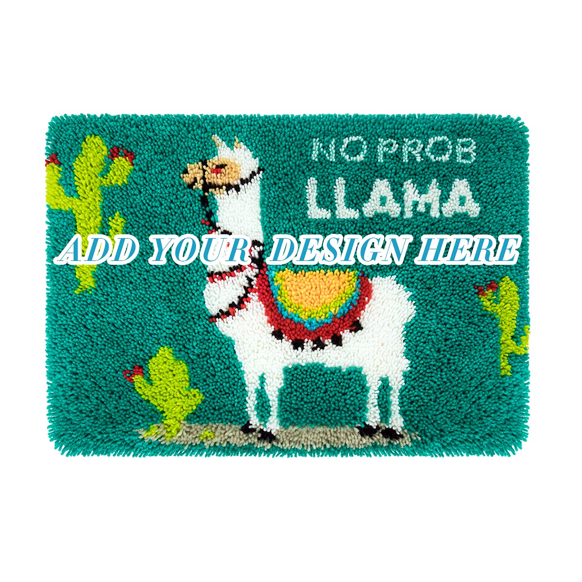 Clubevy Latch Hook Rug Kit - DIY Custom Crochet Craft Kit for Beginners, Kids & Adults - Handmade 18x24 Inch Personalized Gift for Home Decor, Wall Hanging & Cozy Living Room Accent