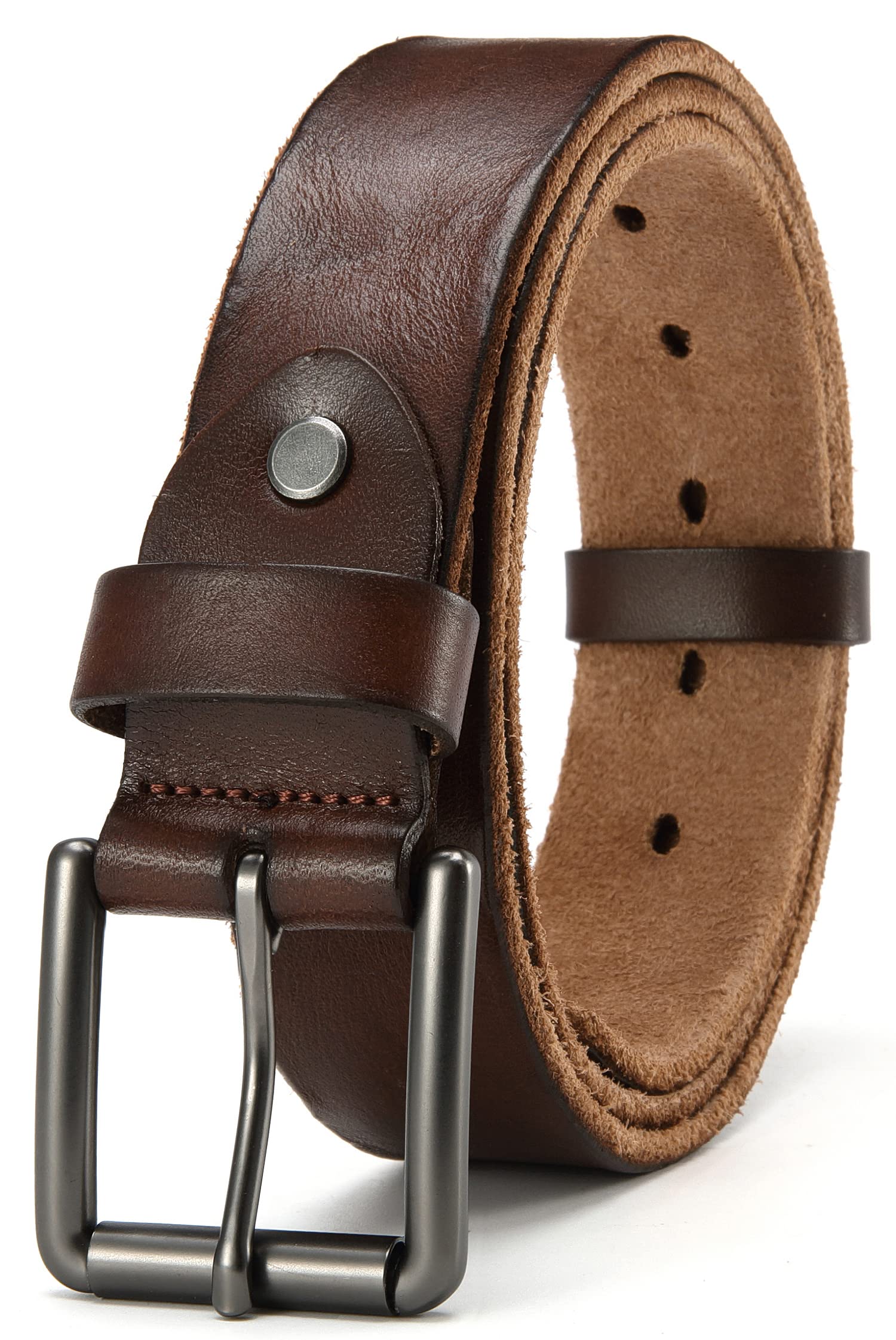 Premium Full Grain Leather Belt for Men - 1.5