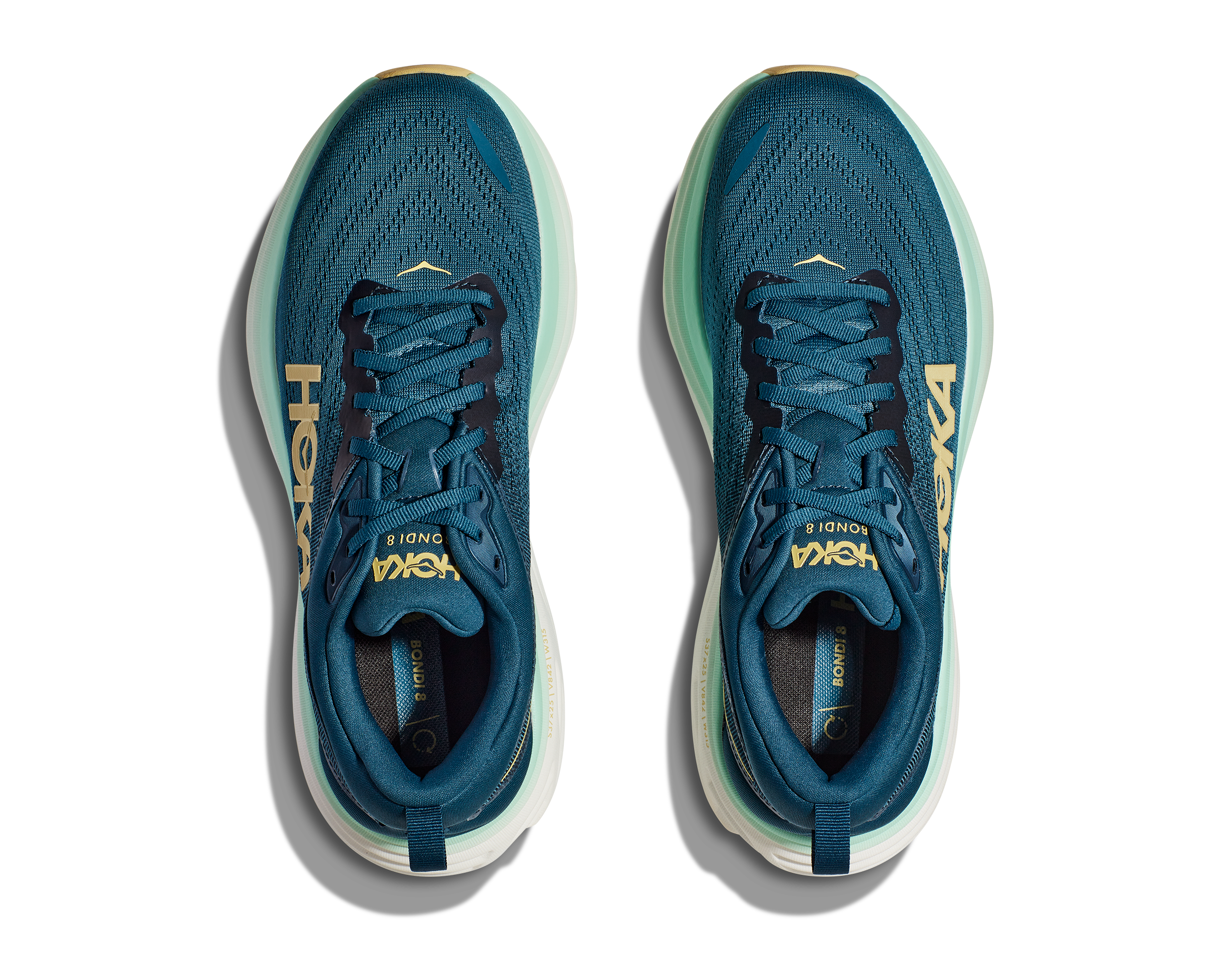 HOKA Bondi 8 Running Shoes for Men - Cushioned Road Running Sneakers with Maximum Comfort for Marathon, Jogging & Daily Wear
