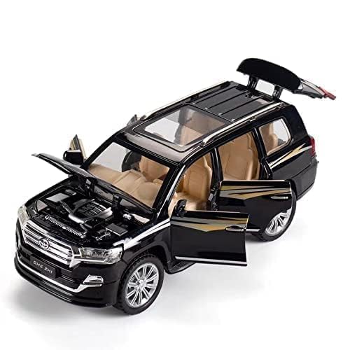 Exegi Enterprise 1:32 Scale Diecast Toyota Land Cruiser Alloy Metal Pull Back Toy Car with Light & Sound - Mini Collectible Model Vehicle for Kids Boys - Perfect Gift for Birthdays & Christmas (3-Pack) - Great for Playtime, Collection Display & Pretend Driving Games