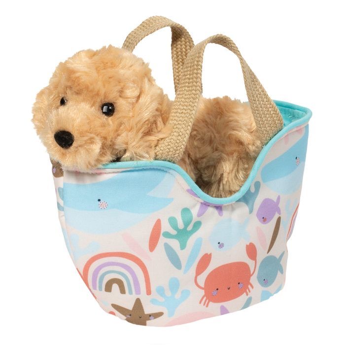 BOLSO SASY SAK Plush Golden Retriever Dog Handbag - Cute & Stylish Pet Lover Accessory for Women, Girls, School, Travel & Shopping