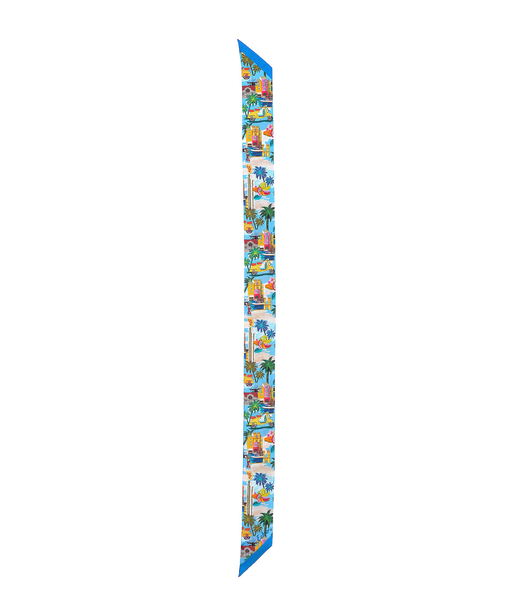 Elegant Positano Silk Ribbon Scarf - Lightweight Luxury Womens Fashion Accessory for Travel, Weddings & Special Occasions