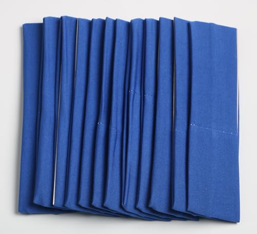 12pcs royal blue yoga sport headband