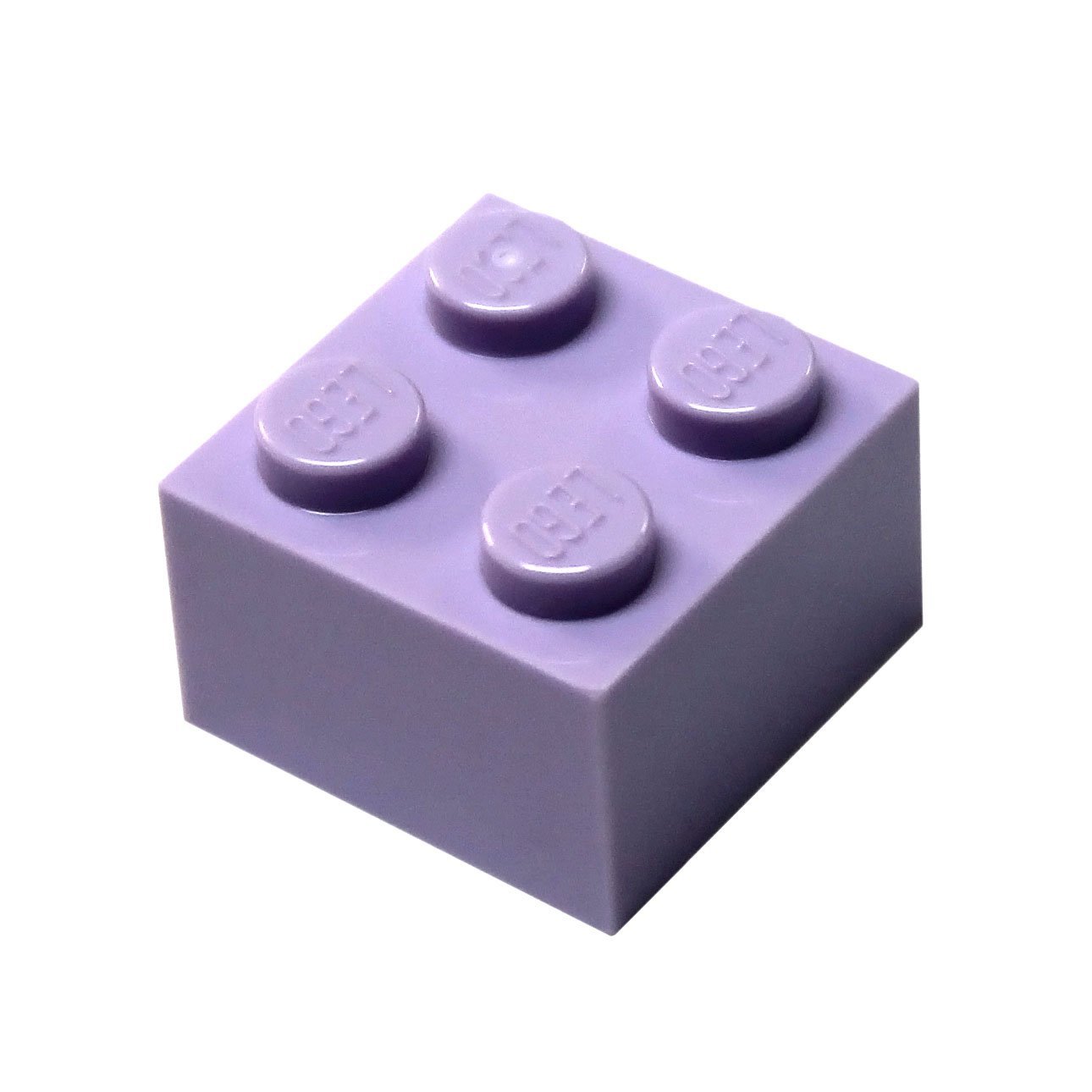 50pcs LEGO Lavender (Medium Purple) 2x2 Bricks - Bulk Building Blocks for LEGO Creations, DIY Projects & Educational STEM Activities