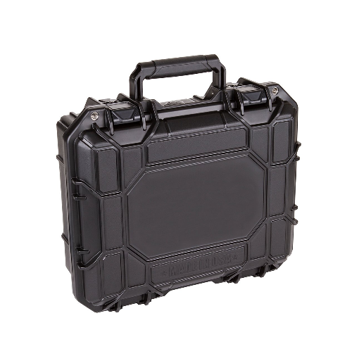 Durable Black Plastic Case for Electronics - Protective Storage Solution for Phones, Tablets & Accessories | Ideal for Travel, Home & Office Organization