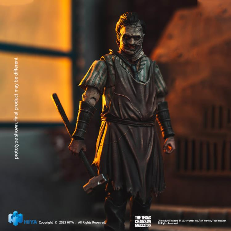 1/18 Scale HIYA 4-Inch Action Figure - The Texas Chainsaw Massacre (2003) Leatherface Collectible - Horror Movie Character Model for Display & Collection - Perfect for Horror Fans & Action Figure Enthusiasts