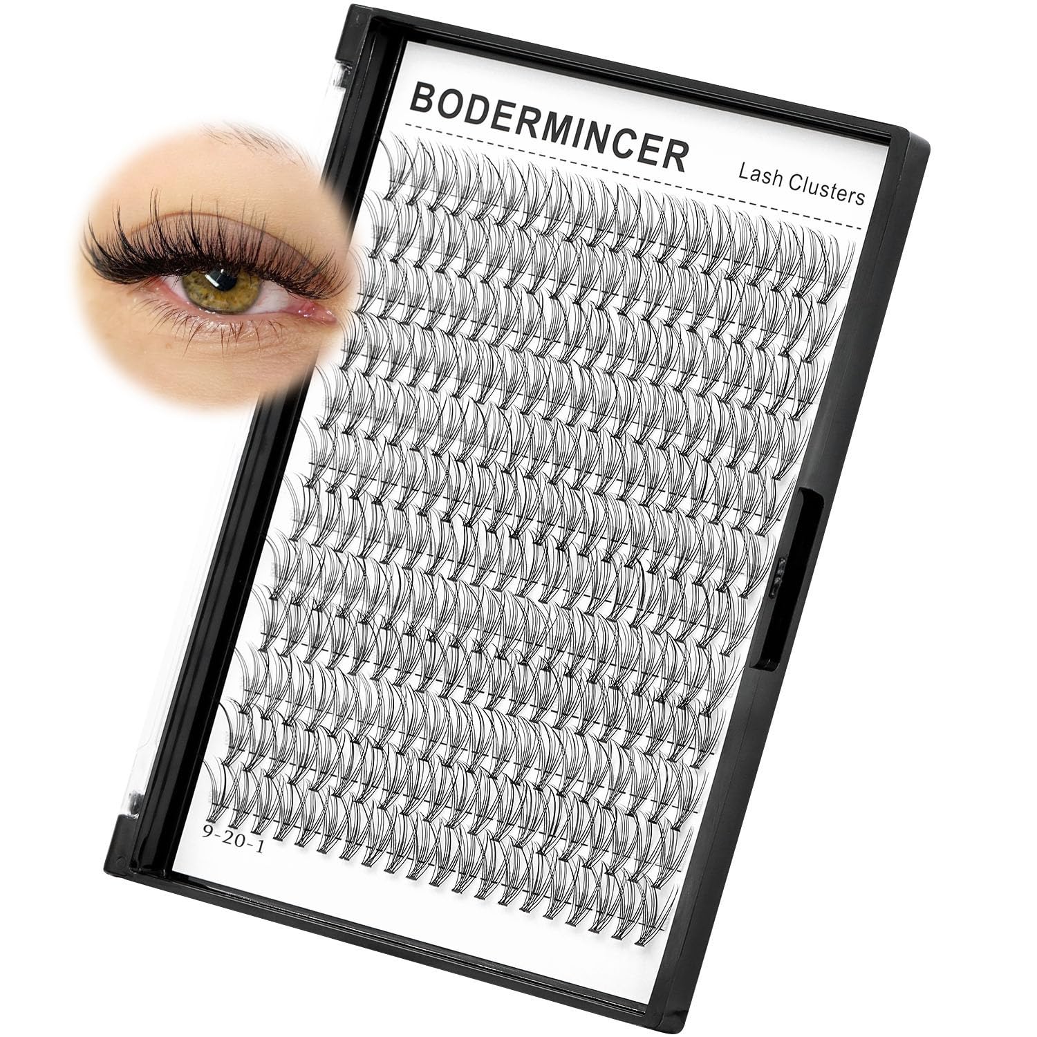 Premium DIY Eyelash Extension Kit - 240pcs Black/Colored Faux Mink Lash Clusters (D Curl, 8-22mm, 10D-9mm) for Natural & Dramatic Looks | 20D/40D Mixed Tray for Salon-Quality Extensions at Home | Perfect for Weddings, Parties & Daily Wear