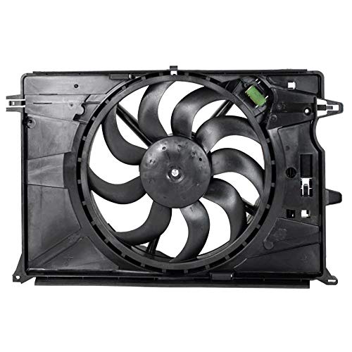 RAREELECTRICAL Replacement Cooling Fan Compatible with Jeep Renegade 2017-2018 - OEM Part Numbers 68248150AA, 68256125AA, CH3115181 - Perfect for Engine Overheating Prevention & Summer Driving