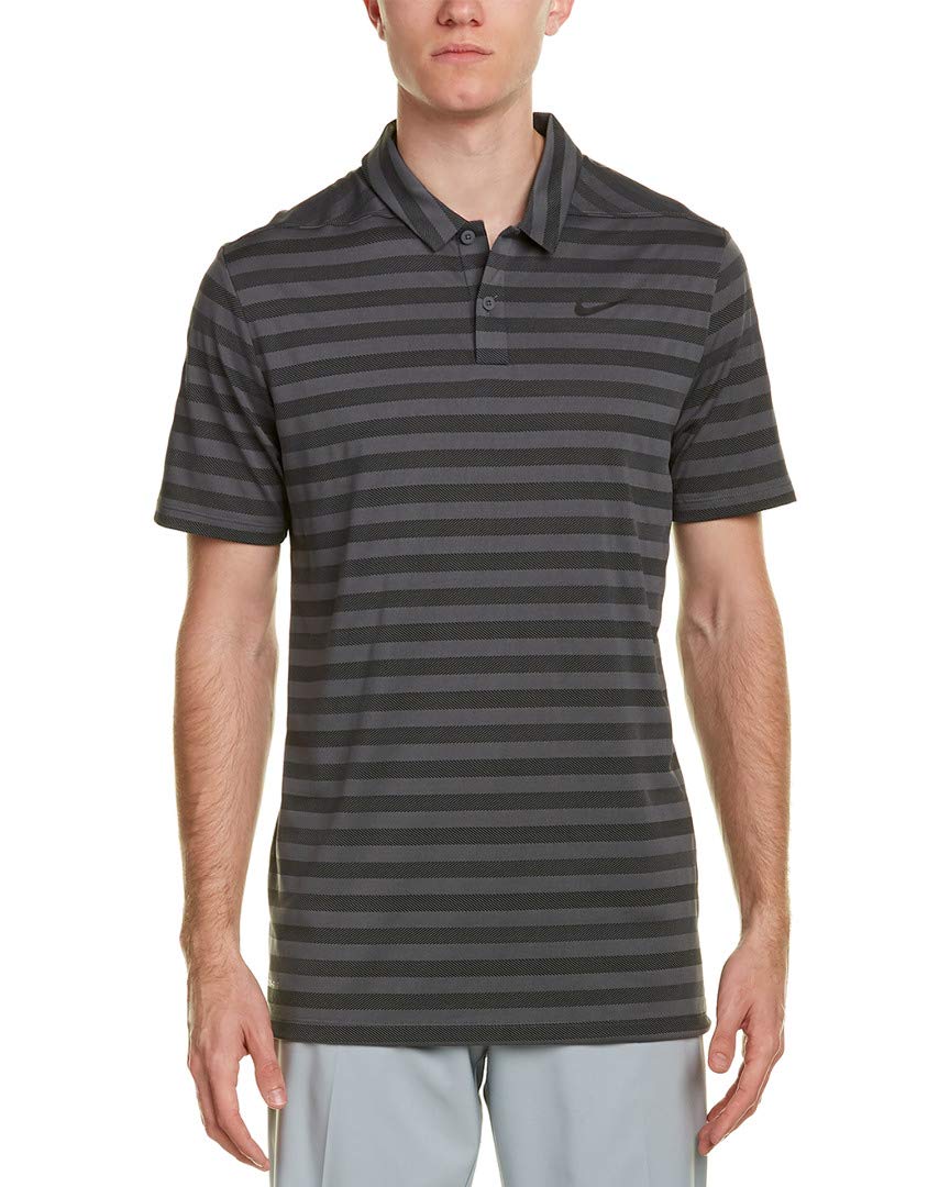 Nike Men's Dry Stripe Golf Polo Shirt - Moisture-Wicking & Breathable Performance Top for Golf, Tennis & Casual Wear