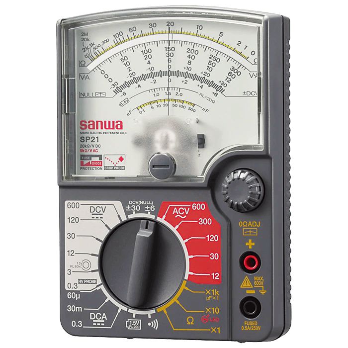 SP21 Analog Multimeter with Continuity Beeper - Professional Electrical Testing Tool for Home, Car & DIY Projects | Voltage, Current & Resistance Measurement Device