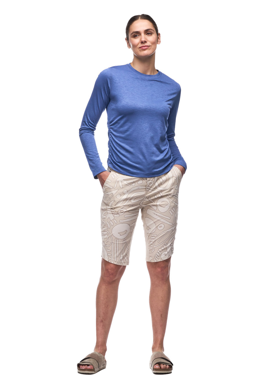 Indyeva Milgin III LS Women's Long Sleeve T-Shirt - Soft Cotton Casual Top for Everyday Wear | Perfect for Work, Gym & Outdoor Activities