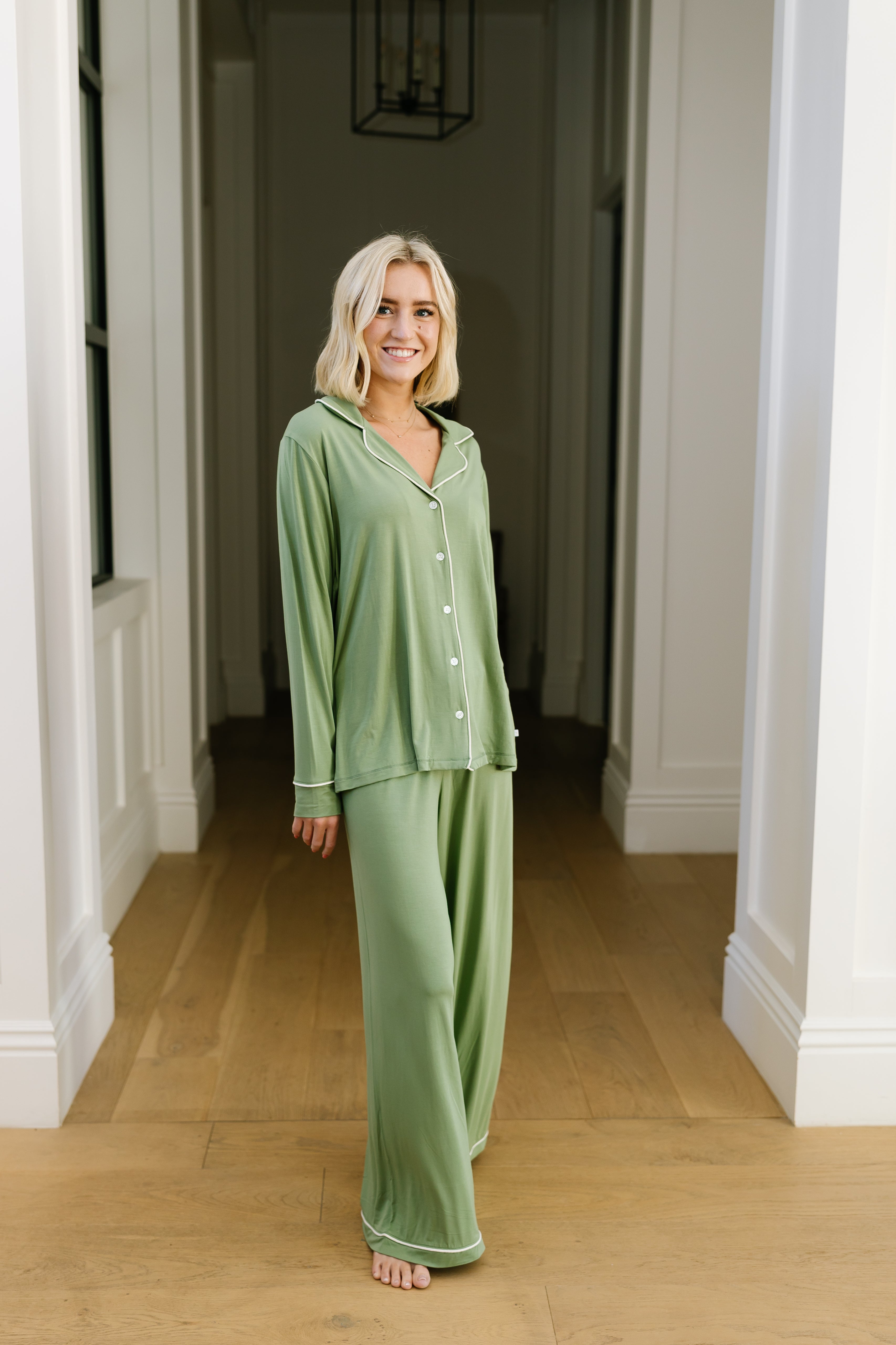 Cozy Tree Farm Pajama Set for Women - Soft Sleepwear & Lounge Wear for Relaxing at Home