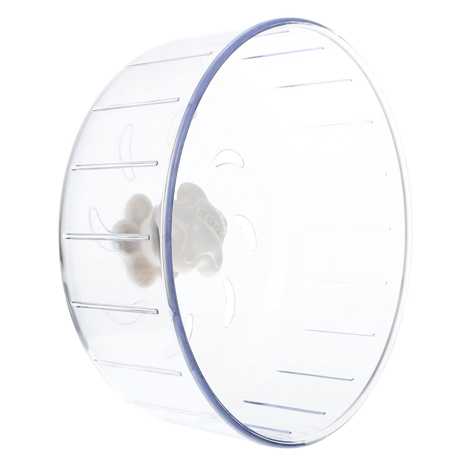 12 Inch Silent Hamster Wheel - Transparent Exercise Running Ball for Hedgehogs, Gerbils, Mice & Small Pets | Durable Cage Accessories for Guinea Pigs & Rats | Perfect for Nighttime Use & Noise-Free Playtime
