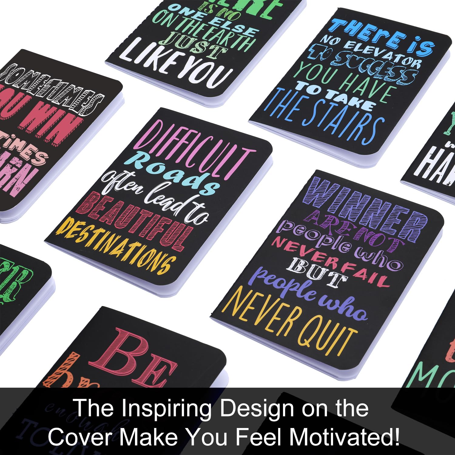 Inspirational Mini Notebooks Bulk - 20-Piece Motivational Journal Notepads Set for Office, Home & Church, Christian Gift Supplies (10 Bright Styles) - Perfect for Daily Encouragement, Bible Study & Personal Reflection