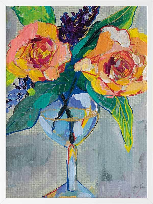 Bright Blossoms Floral Framed Wall Art Print - Perfect for Living Room, Bedroom & Office Decor